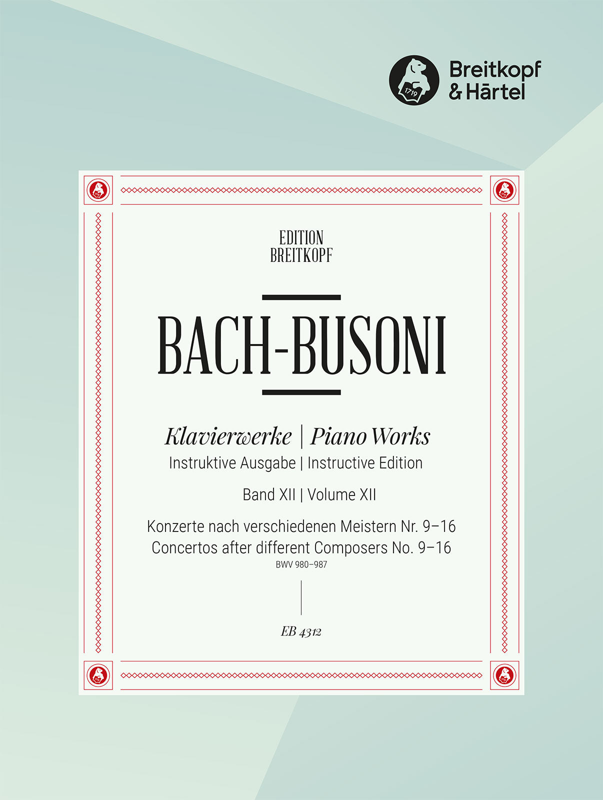 Bach: Keyboard Concertos after Different Composers, BWV 980-987