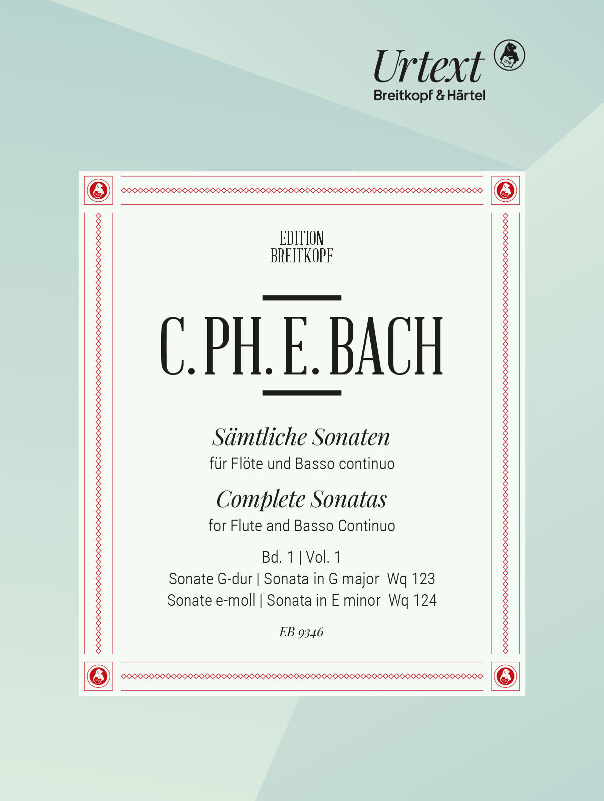 C.P.E. Bach: Flute Sonatas in G Major and E Minor, Wq. 123 & 124