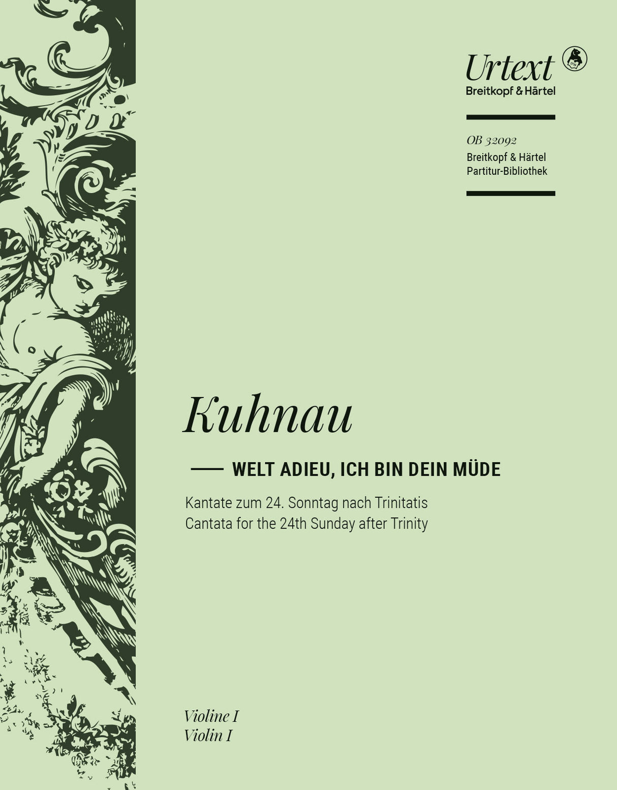 Kuhnau: Welt adieu, ich bin dein müde