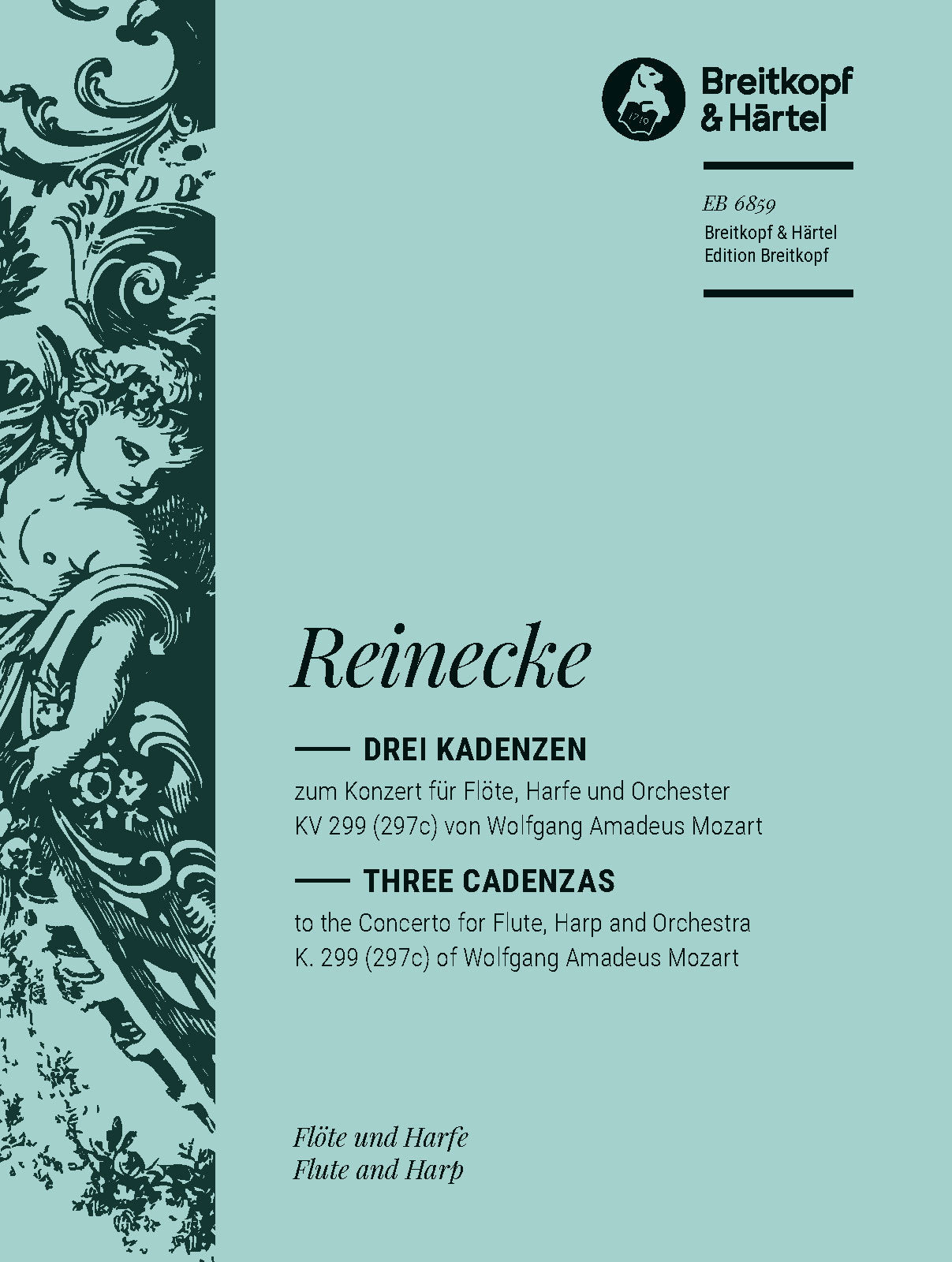Reinecke: 3 Cadenzas for Mozart's Concerto for Flute & Harp, K. 299 (297c)