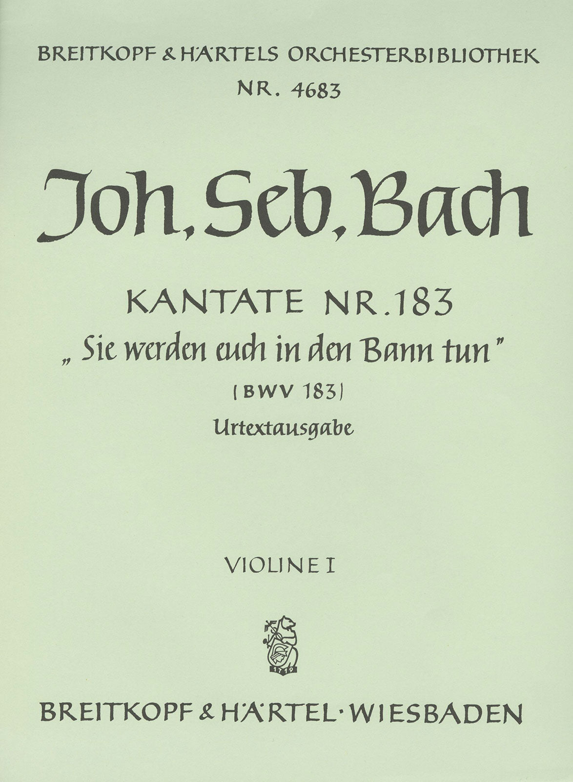 Bach: Sie werden euch in den Bann tun, BWV 183