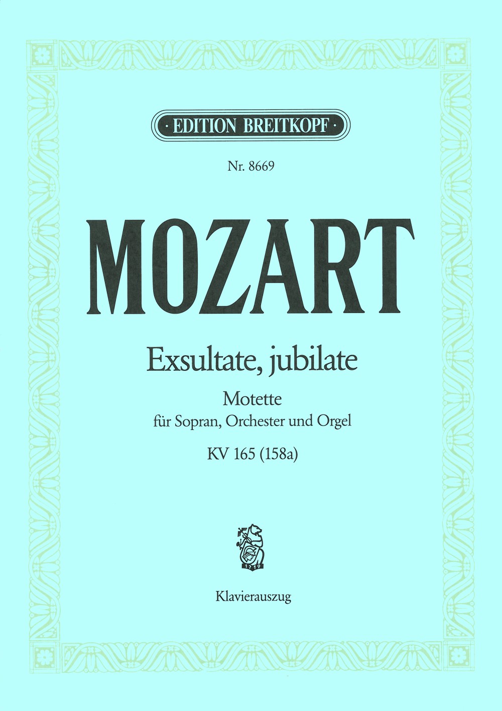 Mozart: Exsultate, jubilate, K. 165 (158a)