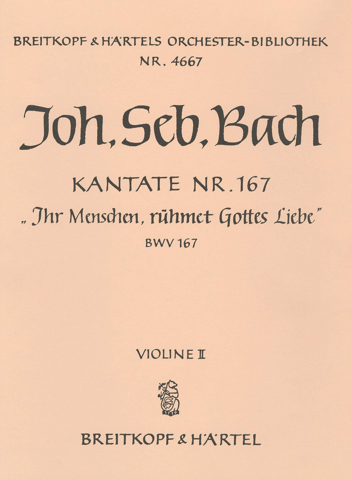 Bach: Ihr Menschen, rühmet Gottes Liebe, BWV 167
