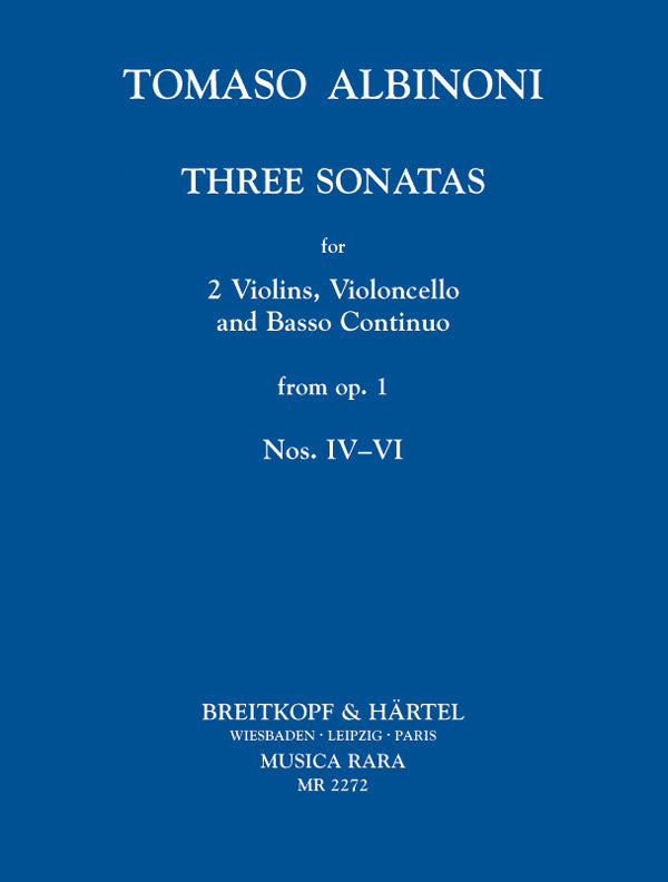 Albinoni: Trio Sonatas, Op. 1, Nos. 4-6