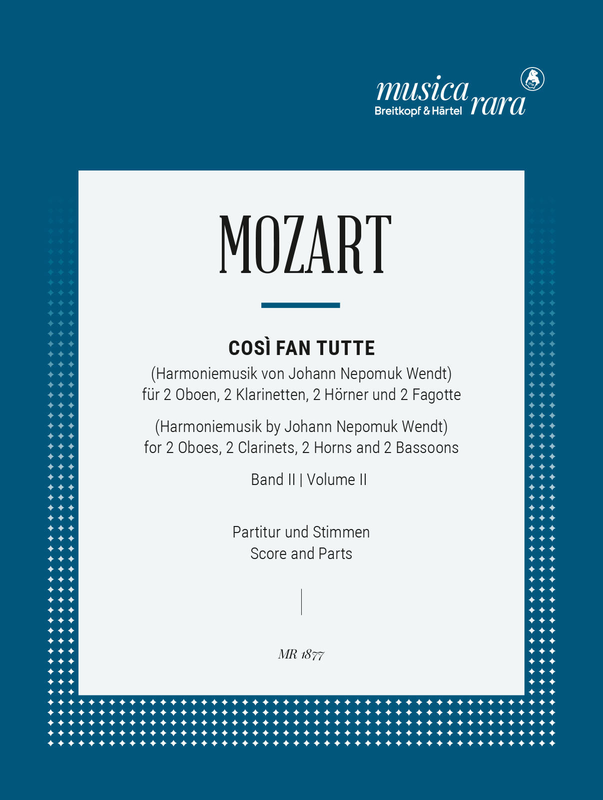 Mozart: Così fan tutte, K. 588 (arr. for wind octet)