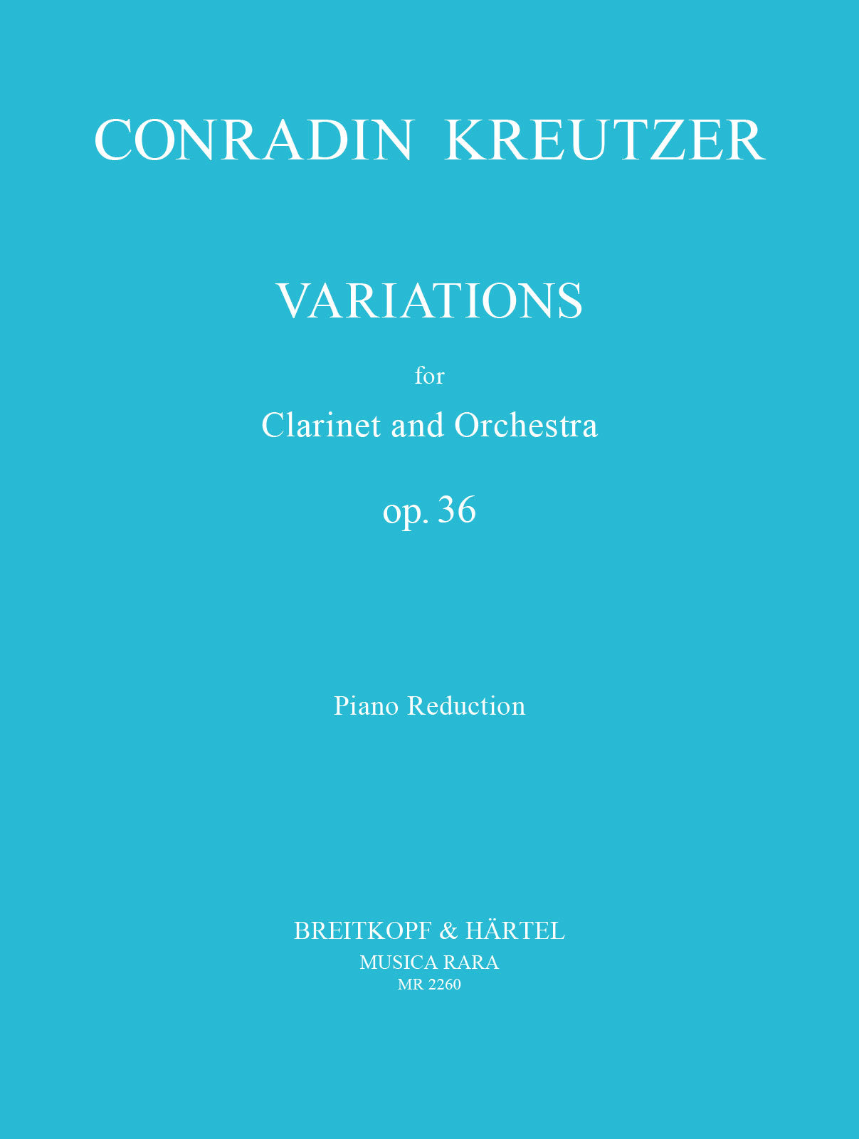 C. Kreutzer: Variations, Op. 36