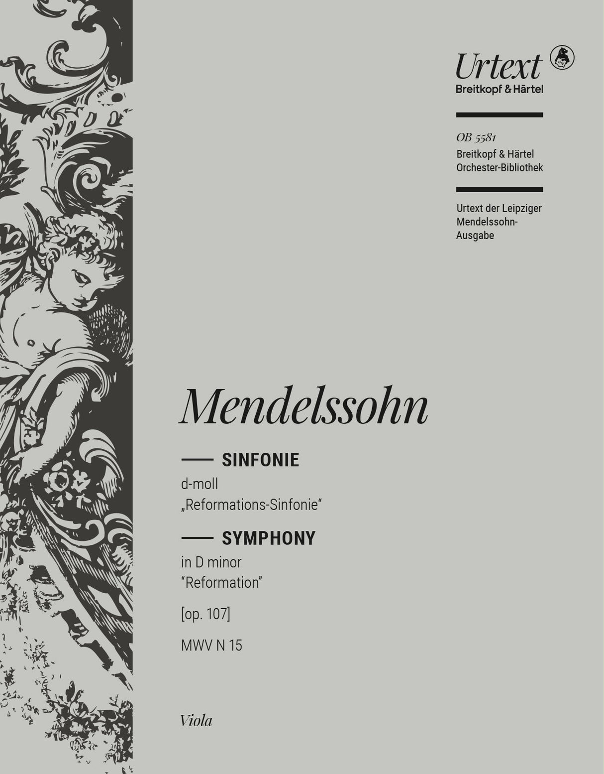 Mendelssohn: Symphony No. 5 in D Minor, MWV N 15, Op. 107
