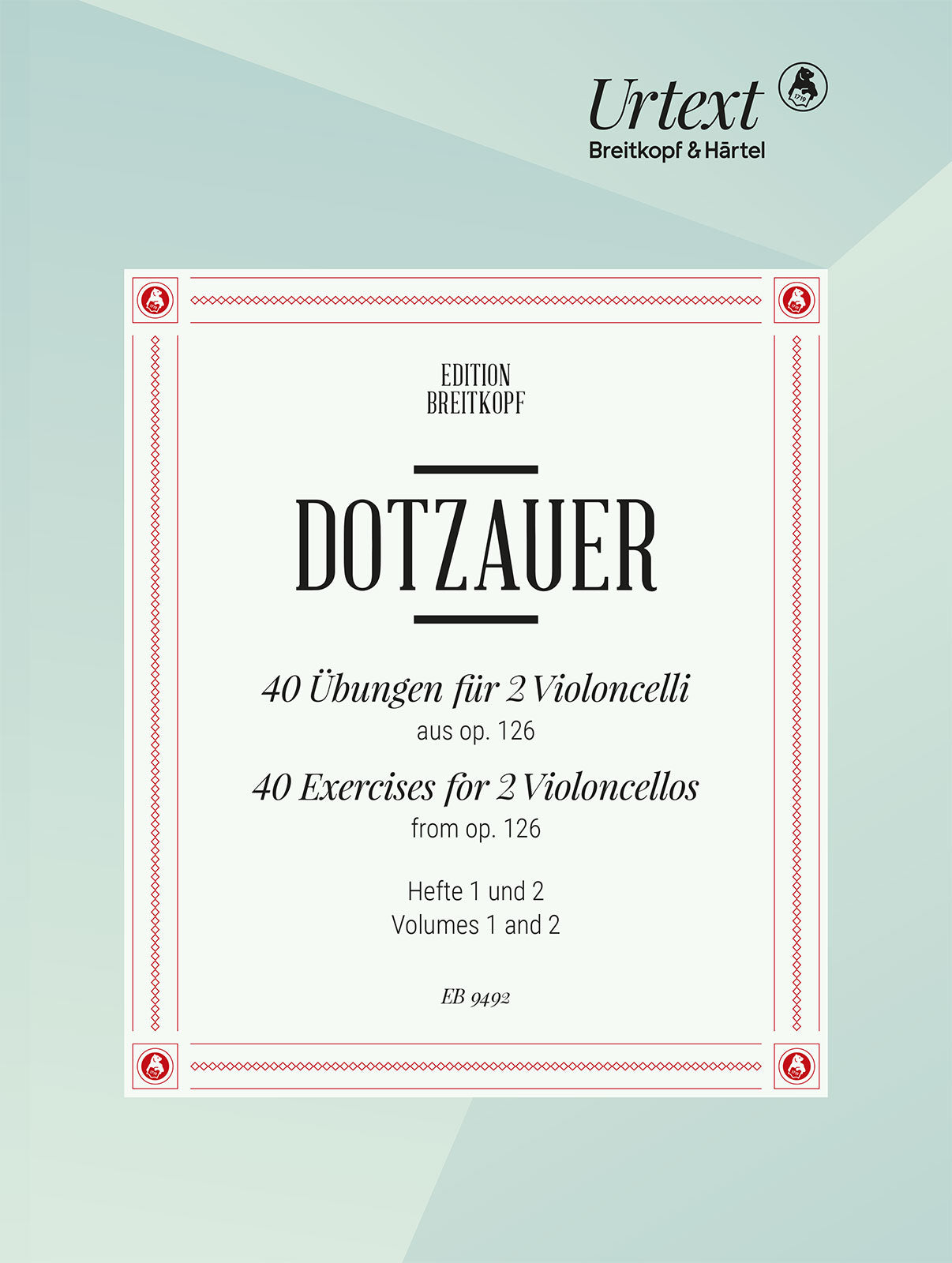 Dotzauer: 40 Exercises for 2 Cellos, from Op. 126