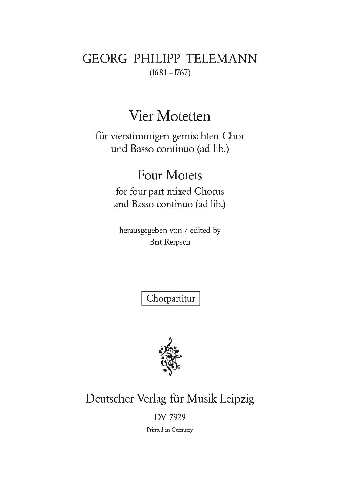 Telemann: 4 Motets