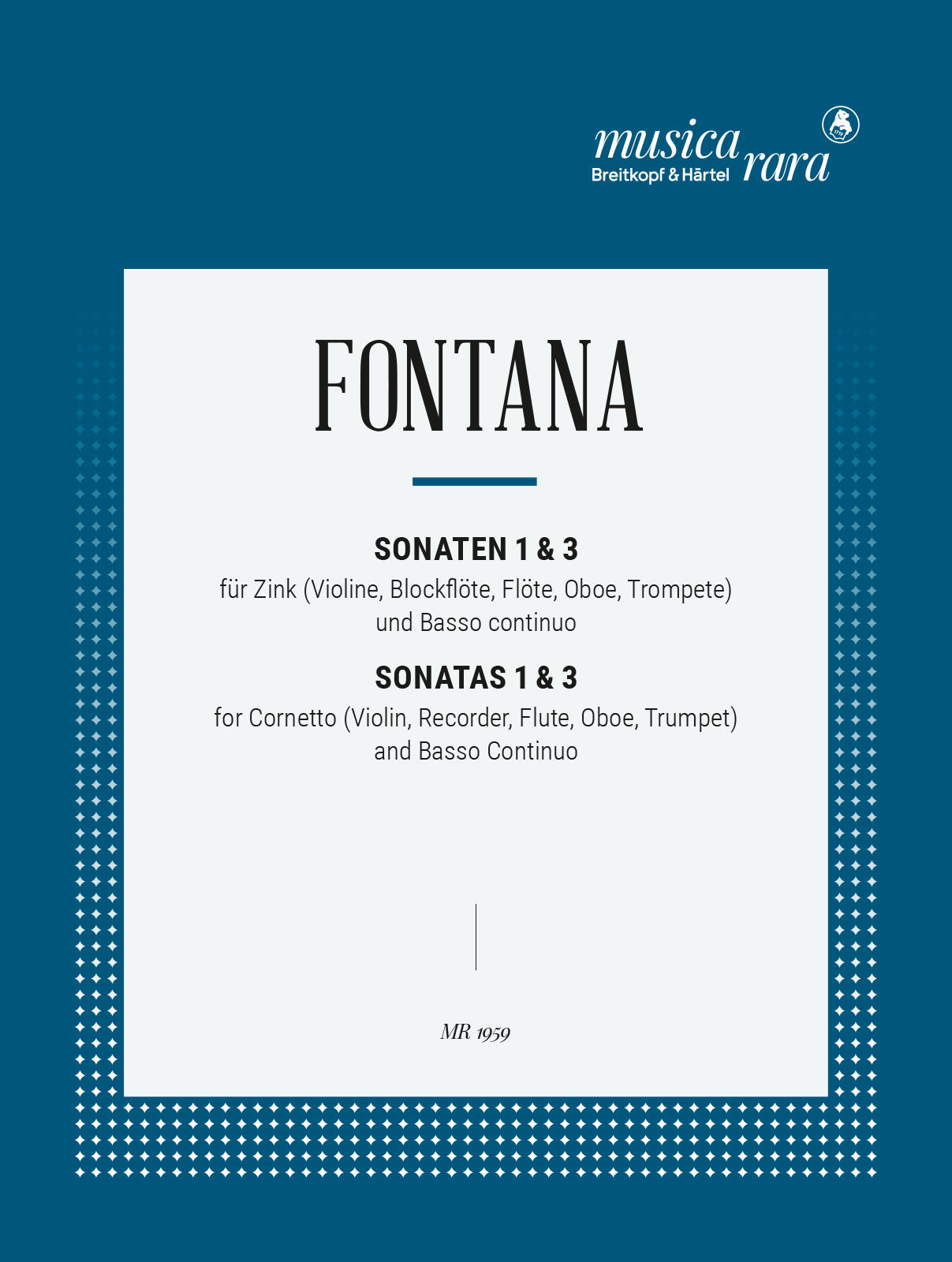 Fontana: Violin Sonatas Nos. 1 & 3 in C Major