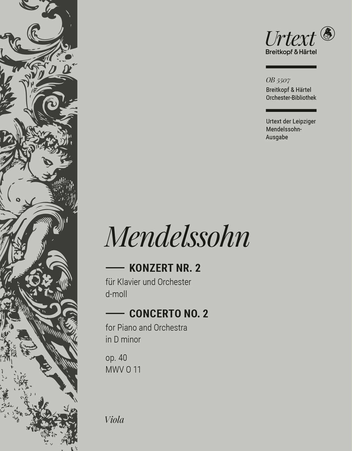 Mendelssohn: Piano Concerto No. 2 in D Minor, MWV O 11, Op. 40