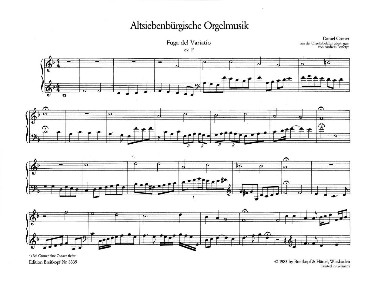 Old Transylvanian Organ Music