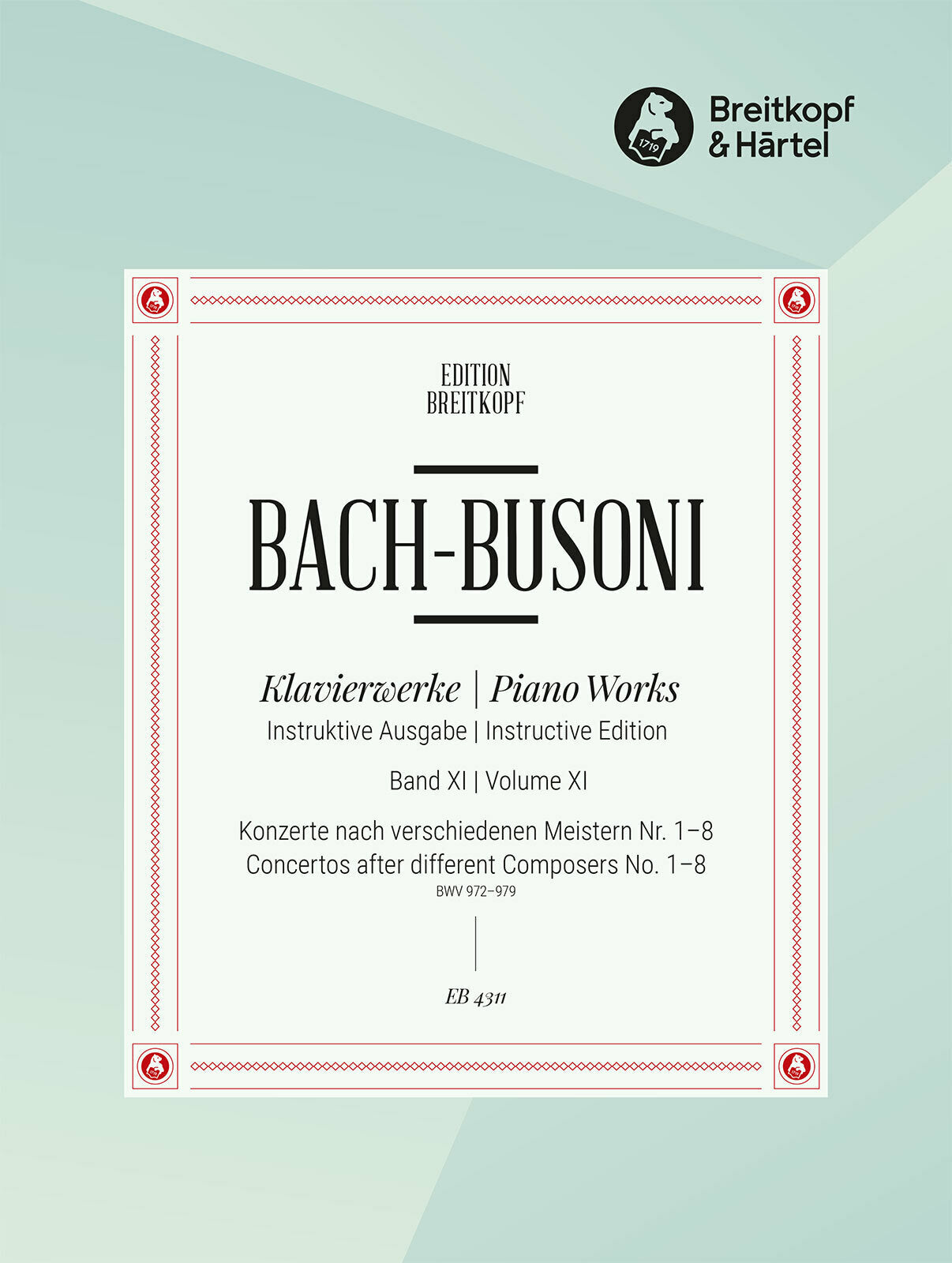 Bach: Keyboard Concertos after Different Composers, BWV 972-979