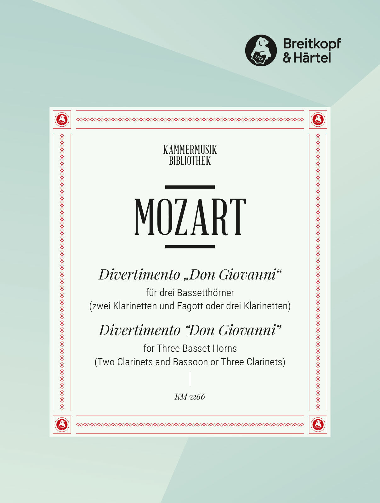 Mozart: Divertimento from "Don Giovanni", K. 527 (arr. for 3 basset horns)