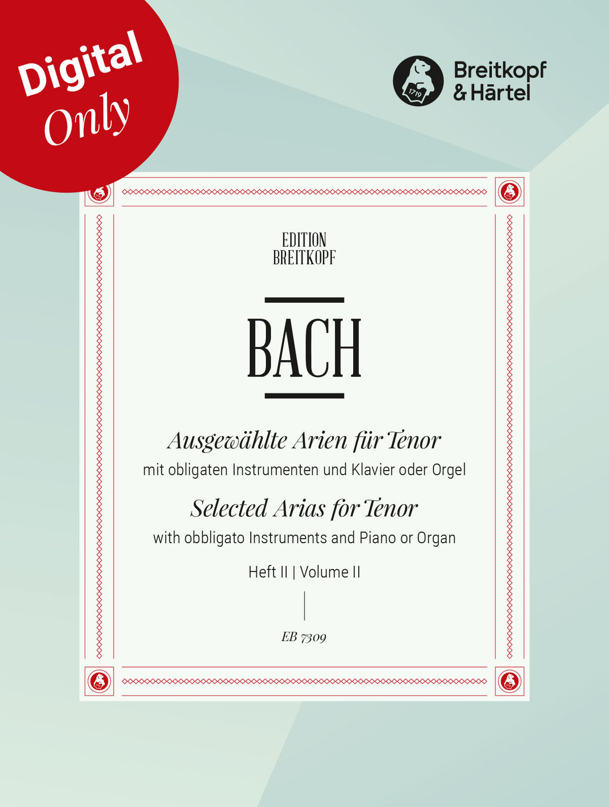 Bach: Selected Arias for Tenor - Volume 2