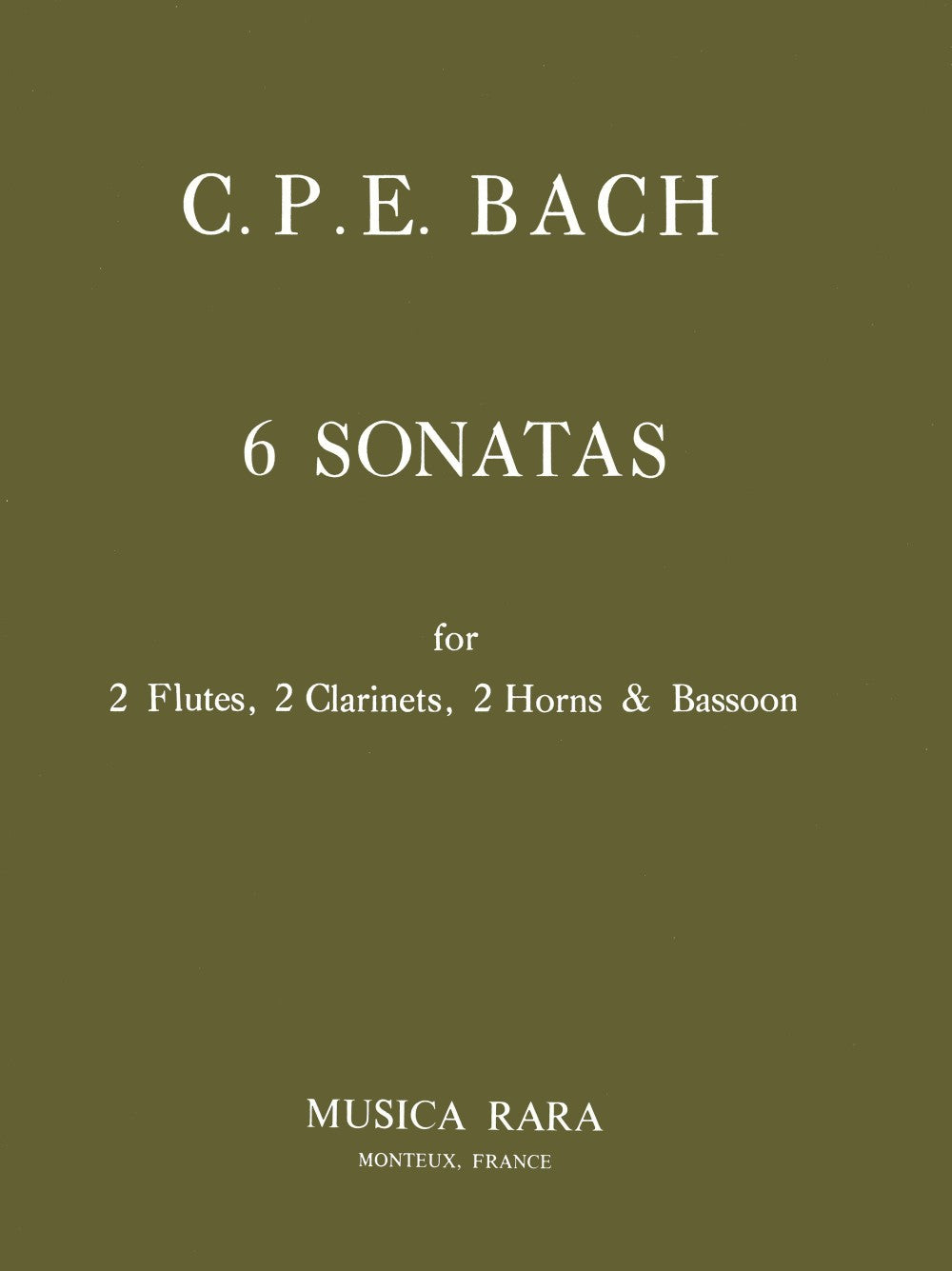 Bach: 6 Sonatas, Wq. 184
