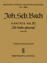 Bach: Ich habe genug, BWV 82 (version for Bass)