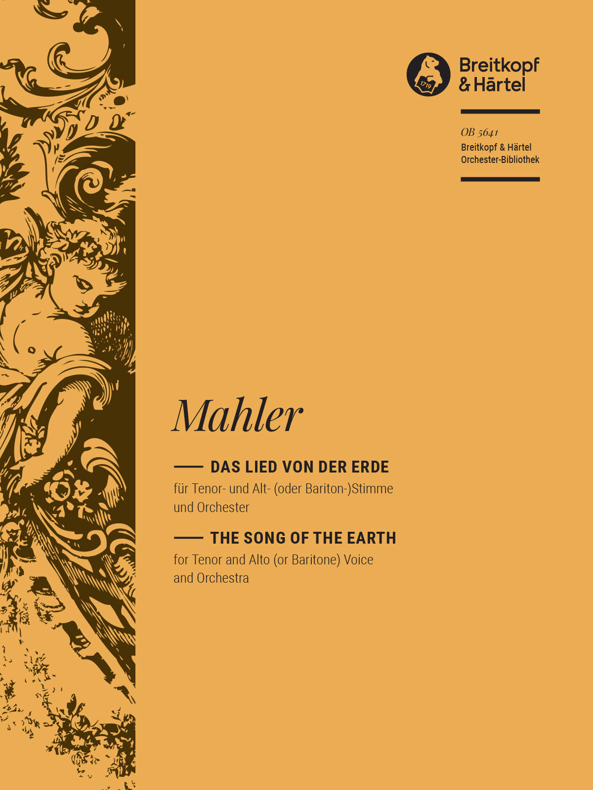 Mahler: Das Lied von der Erde – Breitkopf US