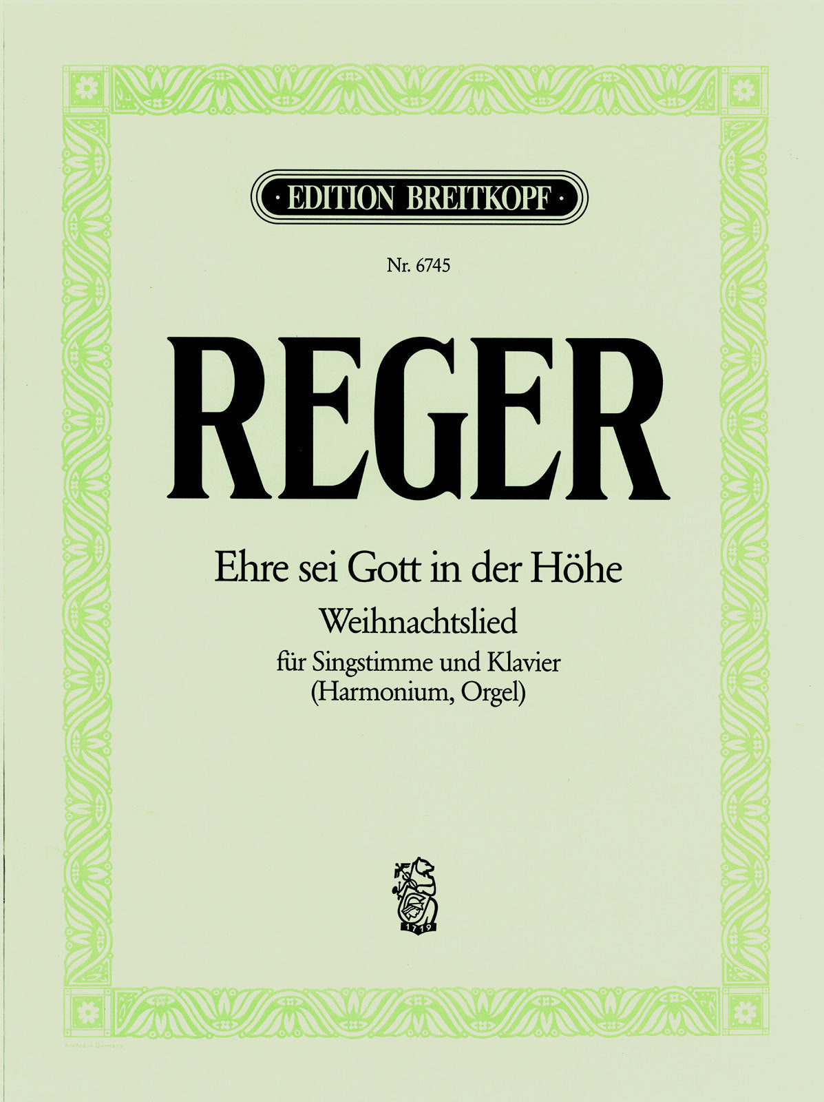 Max Reger – Breitkopf US