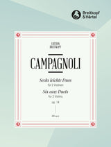 Campagnoli: 6 Easy Violin Duets, Op. 14