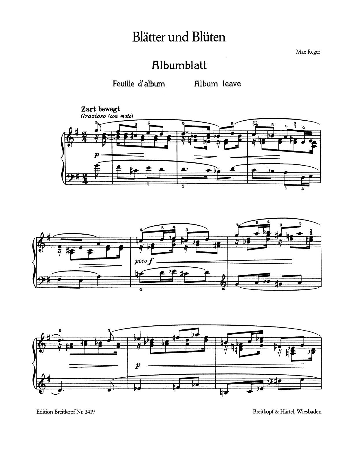 Max Reger – Breitkopf US