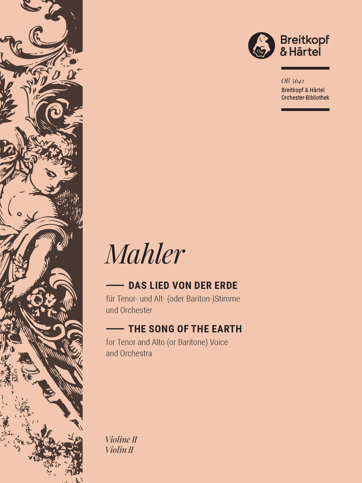 Mahler: Das Lied von der Erde – Breitkopf US