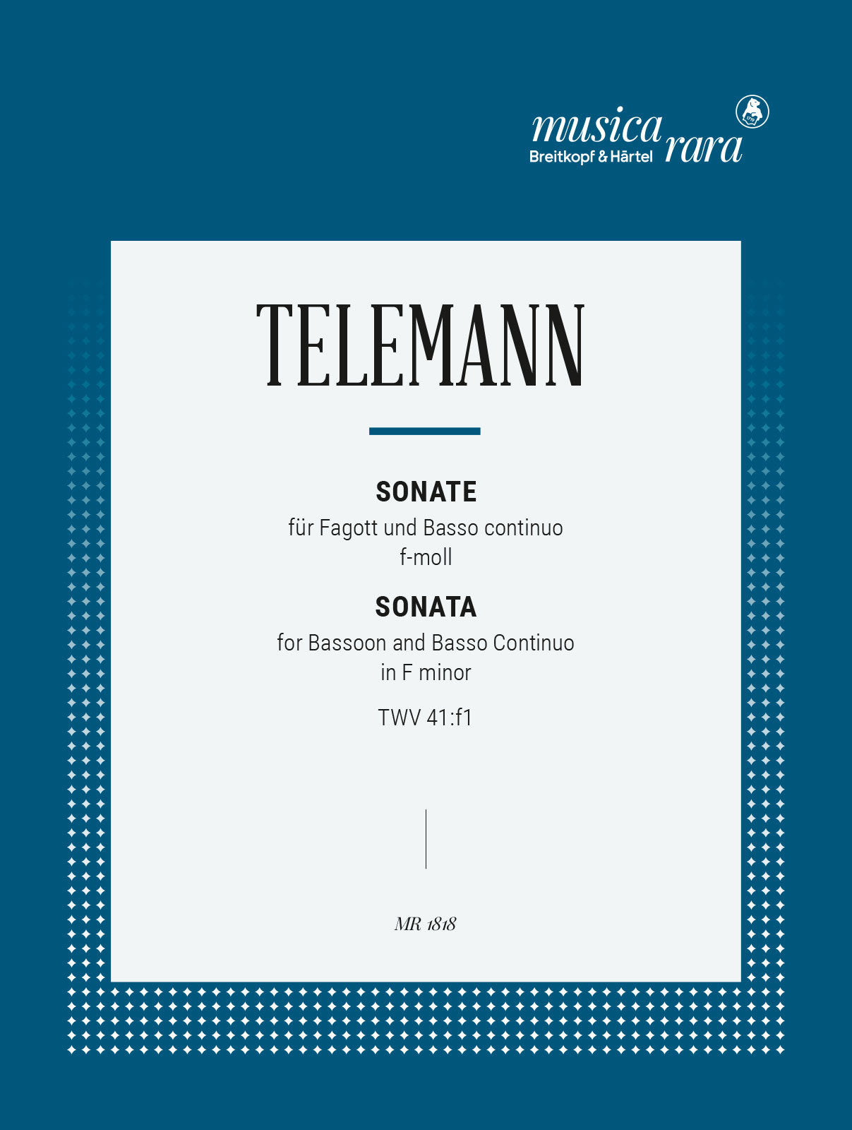 Telemann: Bassoon Sonata in F Minor, TWV 41:f1