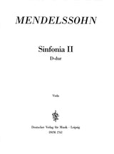 Mendelssohn: Sinfonia II in D Major, MWV N 2