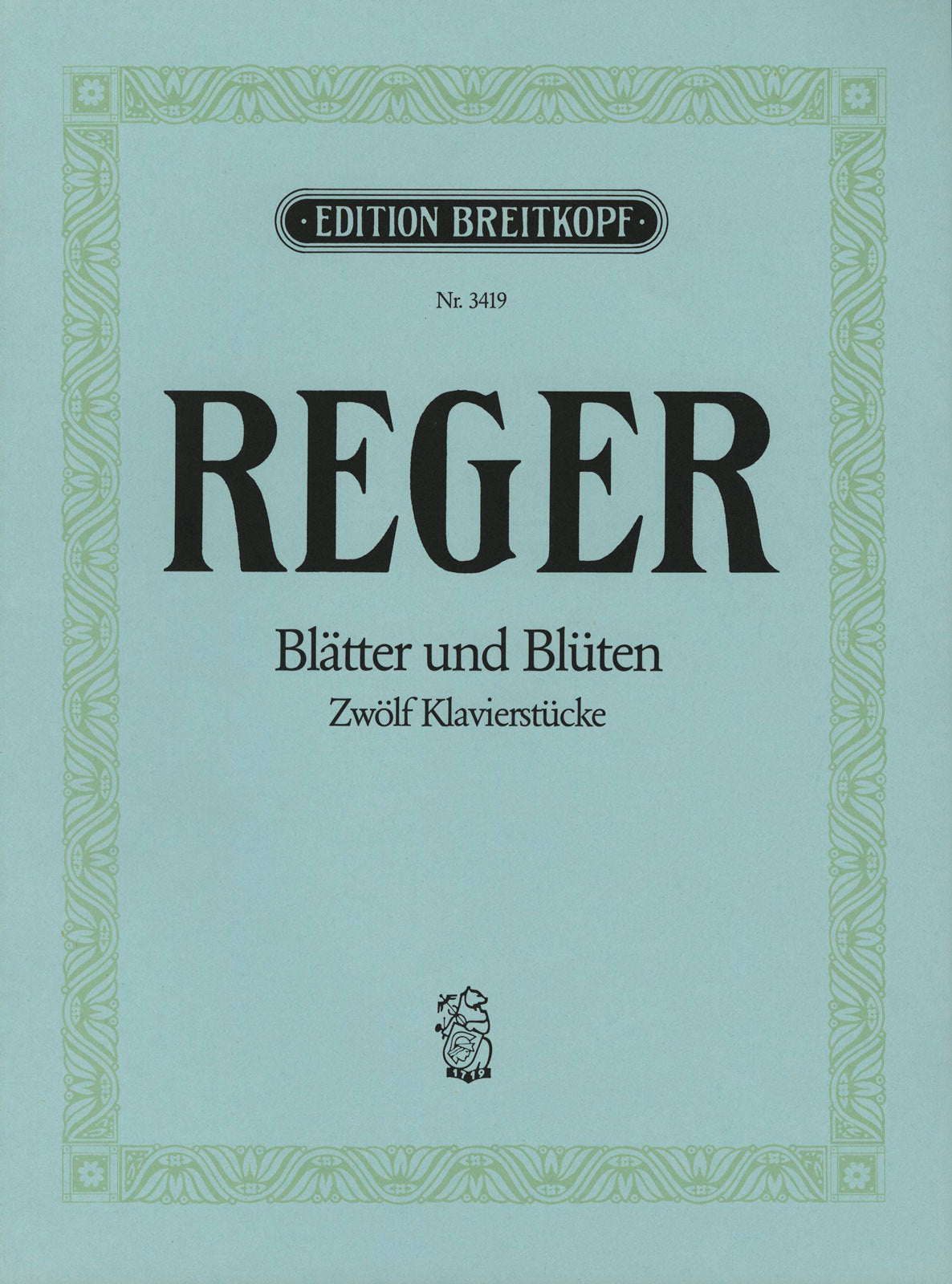 Max Reger – Breitkopf US