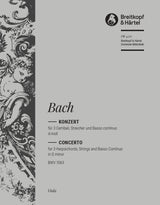 Bach: Concerto for 3 Harpsichords in D Minor, BWV 1063