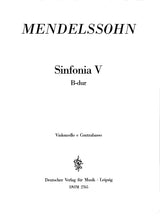 Mendelssohn: Sinfonia No. 5 in B-flat Major, MWV N 5