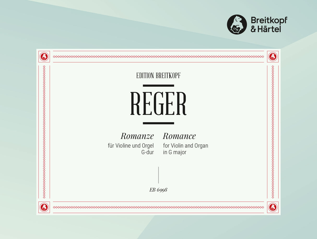 Reger: Romance in G Major (arr. for violin & organ)
