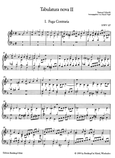 Scheidt: Tabulatura Nova - Volume 2
