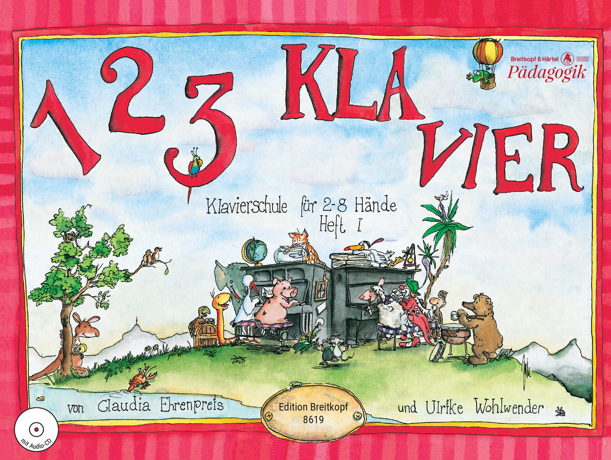 1 2 3 Piano for 2-8 Hands - Book 1