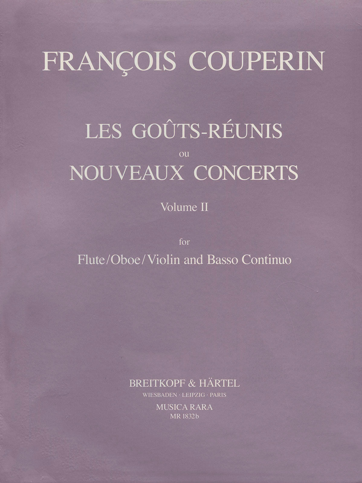 Couperin: Les Goûts Réunis ou Nouveaux Concerts - Volume 2 (IX-XI, XIV)