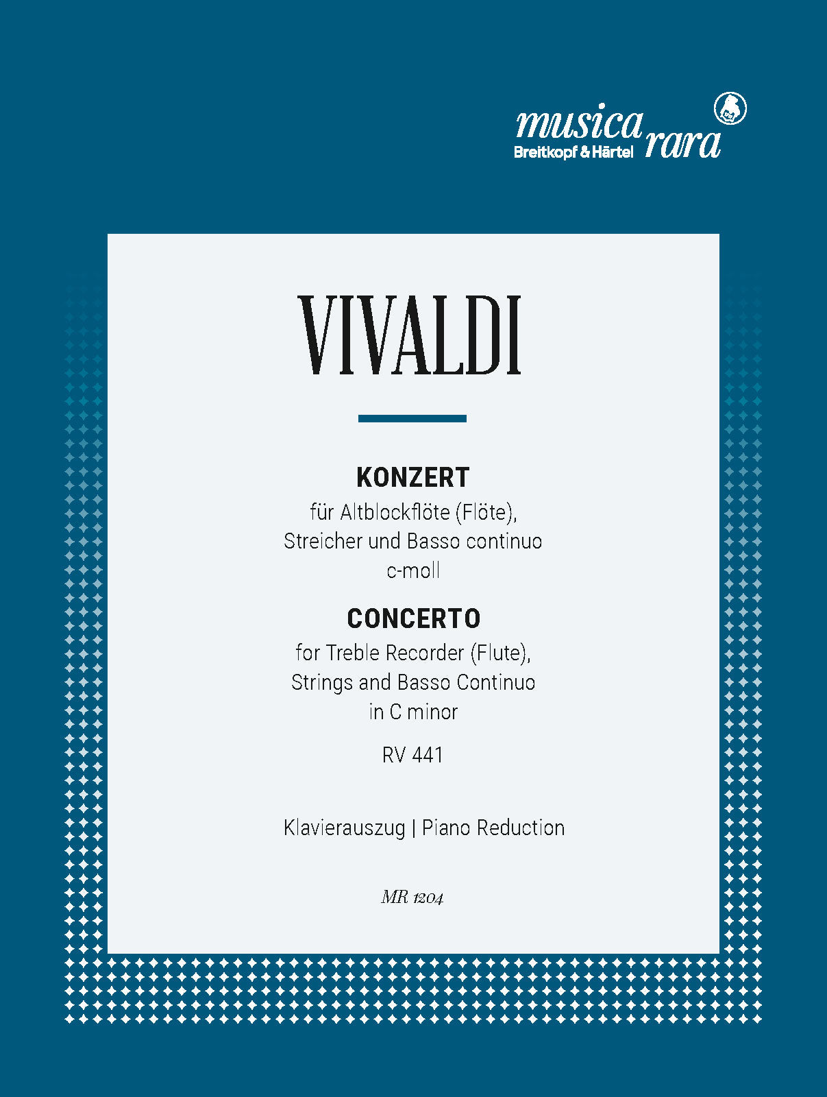 Vivaldi: Recorder (Flute) Concerto in C Minor, RV 441