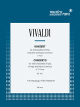 Vivaldi: Recorder (Flute) Concerto in C Minor, RV 441