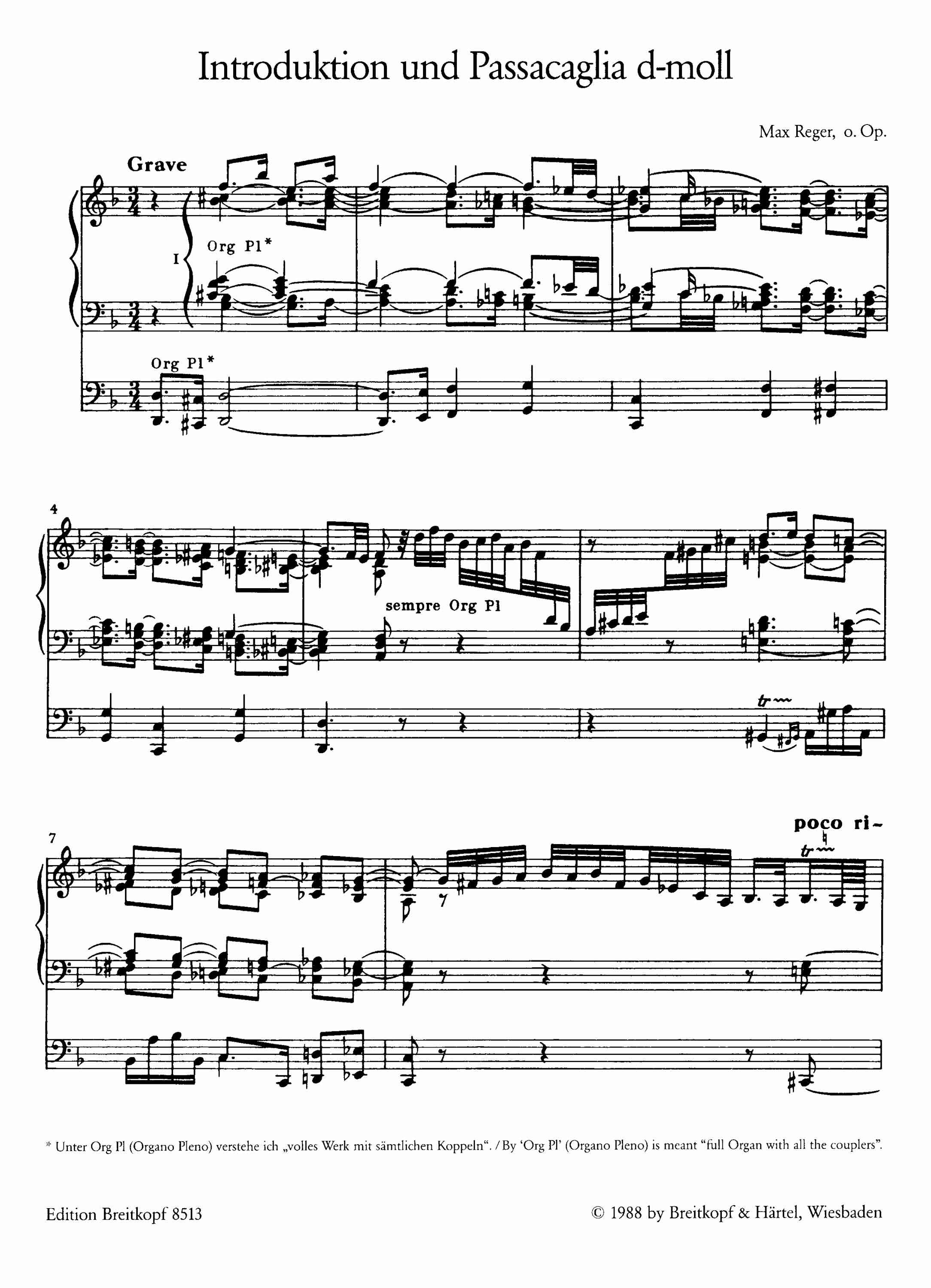 Max Reger – Breitkopf US