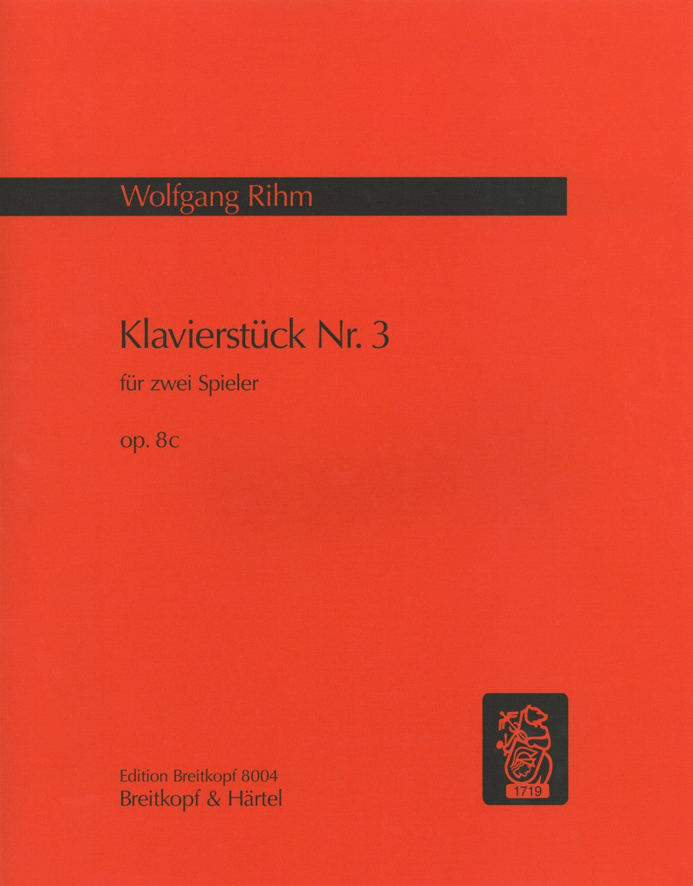 Rihm: Piano Piece No. 3, Op. 8c