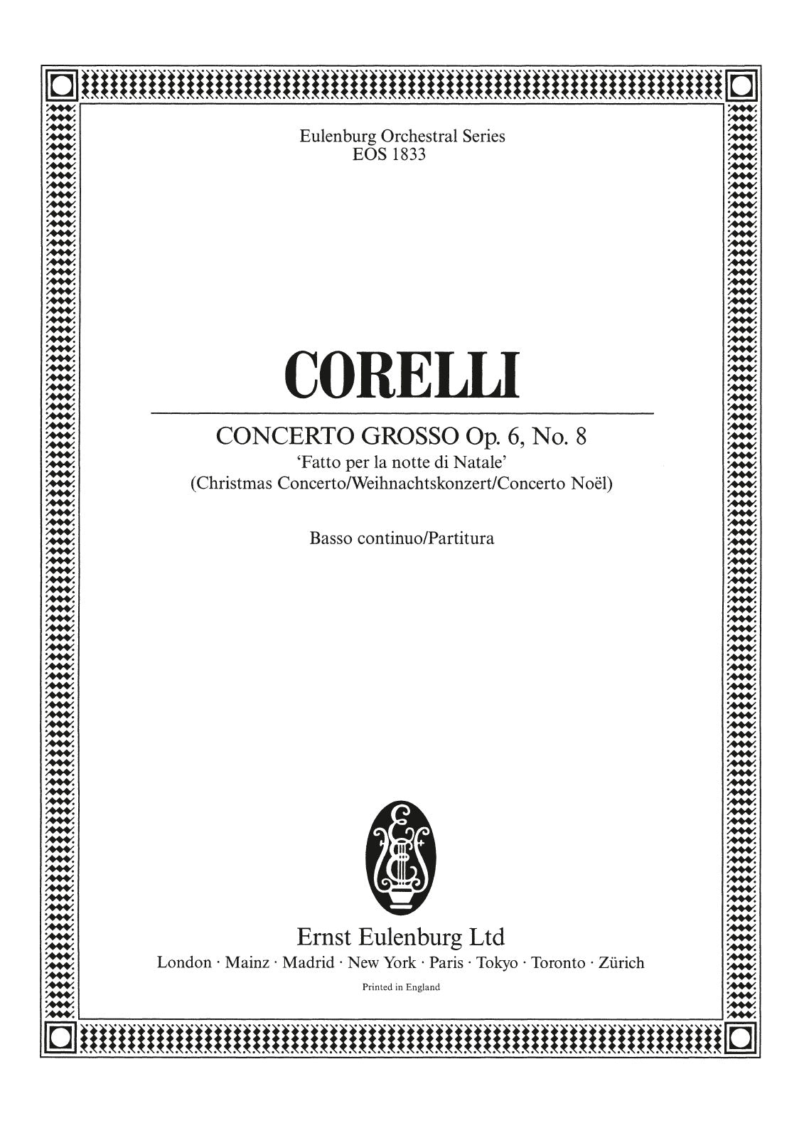 Corelli: Concerto grosso in G Minor, Op. 6, No. 8