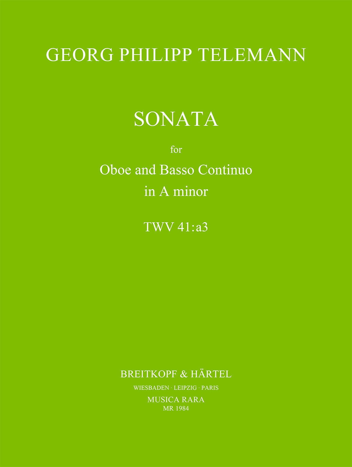 Telemann: Oboe Sonata in A Minor, TWV 41:a3