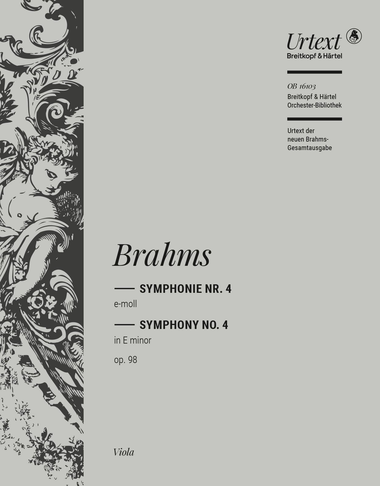 Brahms: Symphony No. 4 in E Minor, Op. 98 – Breitkopf US