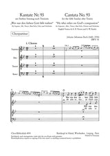 Bach: Wer nur den lieben Gott läßt walten, BWV 93