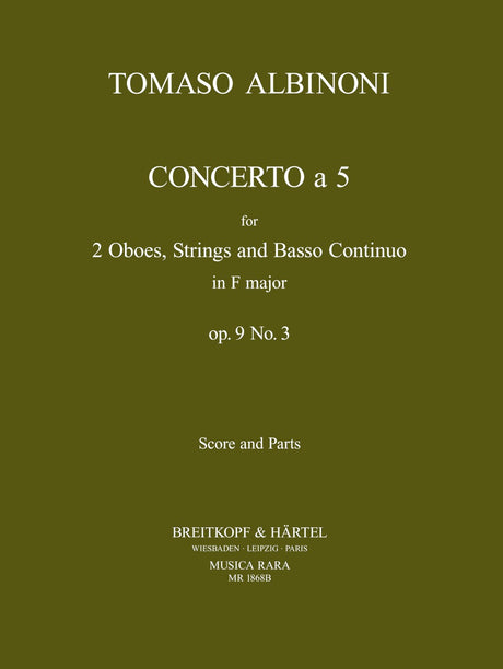 Albinoni: Concerto a cinque in F Major, Op. 9, No. 3