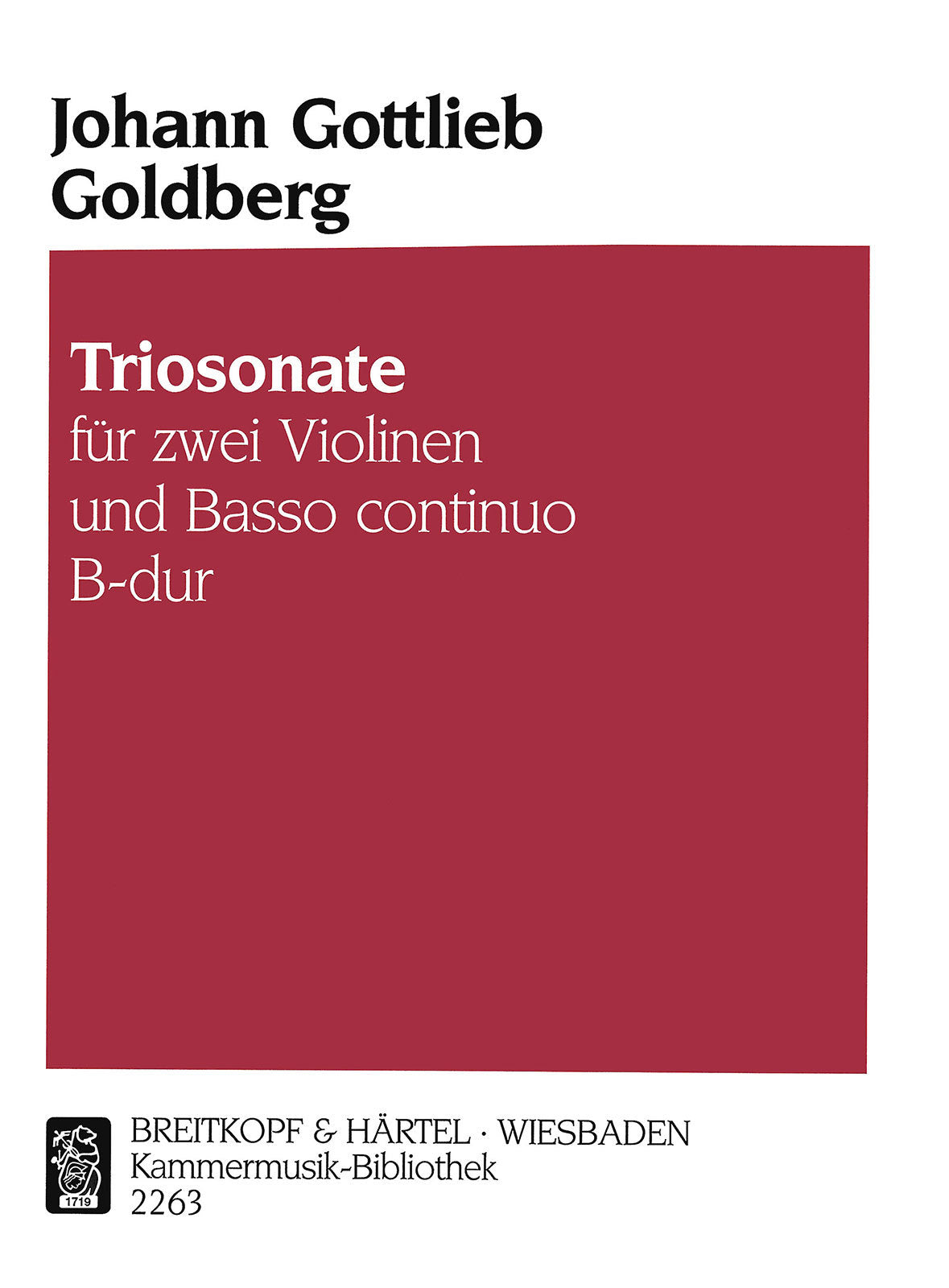 Goldberg: Trio Sonata in B-flat Major