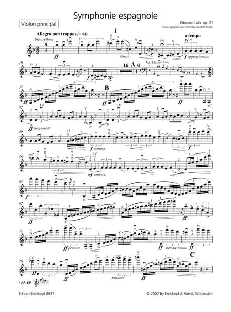 Lalo: Symphonie espagnole, Op. 21