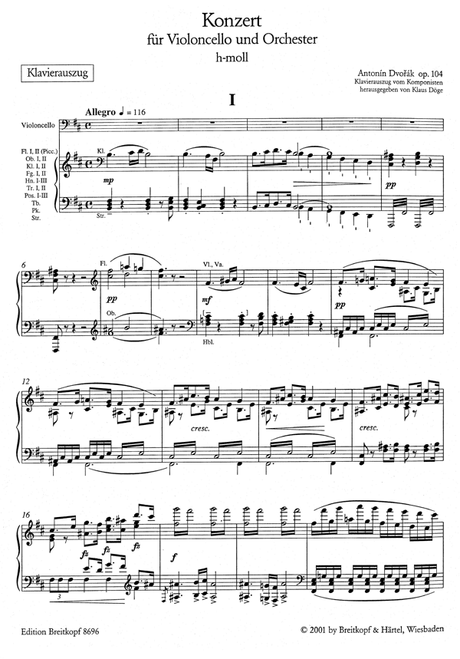 Dvořák: Cello Concerto in B Minor, Op. 104