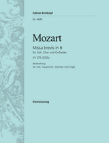 Mozart: Missa brevis in B-flat Major, K. 275 (arr. for female choir)