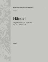 Handel: Organ Concerto in B-flat Major, HWV 308, Op. 7, No. 3